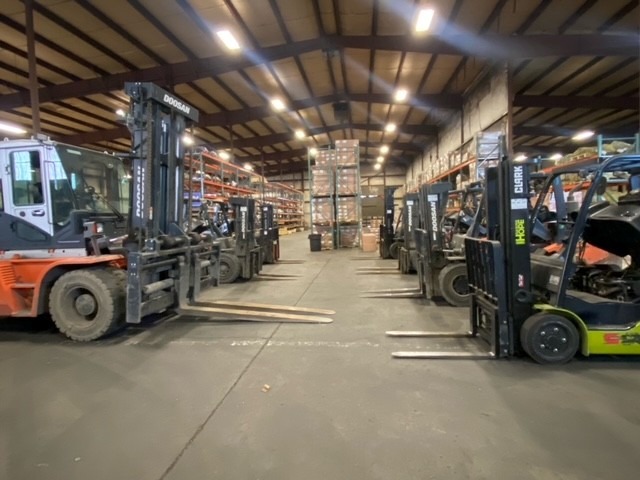 forklift-fleet In-house forklift fleet for heavy equipment parts